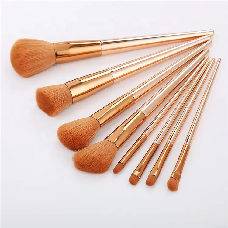 Neuankömmling hochwertige glänzende Gold Make-up Pinsel Set Großhandel benutzer definierte Logo Make-up Pinsel & Werkzeuge Frauen kosmetische Geschenk