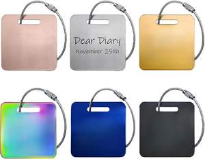 Étiquettes de bagages personnalisées adaptées aux valises et aux voyages, étiquettes de bagages sur mesure, étiquettes de bagages avec logo personnalisable - Product Image 3