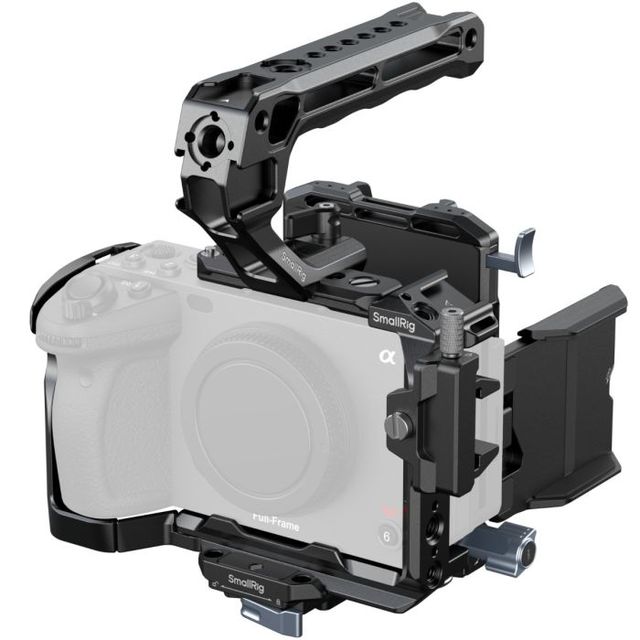 Camera Cage Kit for Sony FX3 FX30 with V-Mount Battery Plate Top Handle NATO Rail Arca Plate SmallRig 5823