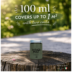 32 OLIVA 100 ml LaChalk the evolution of <b>chalk</b> paint Where <b>chalk</b> meets resin: Hybrid <b>Chalk</b> Resin Paint made in Italy - Product Image 2