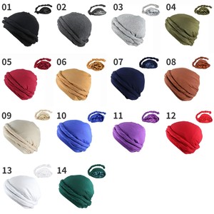 FF1490 Bandeaux en satin torsadé doublés, Durags extensibles, Bonnets de nuit, Couvre-cheveux, Bandeaux <span class=keywords><strong>Halo</strong></span> Turban pour hommes et femmes - Product Image 5