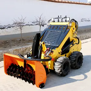 Taian Loader Taian Hengtian 4WD By Wheel New Condition Skid Steer Mini Loader Snow Blower