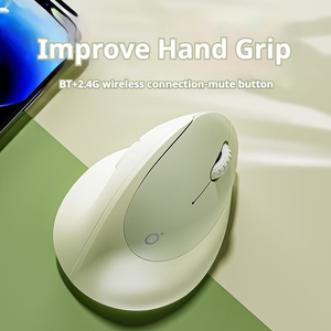 EWEADN Q7 Ergonomic 3D Vertical <strong>Wireless</strong> Charging <strong>Mouse</strong> USB LED <strong>Optical</strong> Silent Click Adjustable DPI Office Wrist Protection - Product Image 2