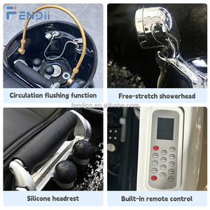 Lettino Spa per Capelli Poltrona Lavatesta da Salone Sedia Elettrica per Massaggio e Shampoo con Terapia per la Testa - Product Image 5