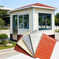 Panel de Pared Sándwich Metálico con Relieve, Revestimiento Exterior Aislado de Poliuretano (PU) para Casas Prefabricadas