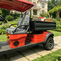 Voiture de golf électrique tout-terrain Rainbow 72V certifiée CE, freins à disque, personnalisable, 2 places avec compartiment arrière, 30 km/h, autonomie 70-90 km