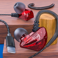 JYD X60 3.5MM type-c décodage numérique basse lourde type-c écouteur filaire intra-auriculaire casque de sport casque avec micro