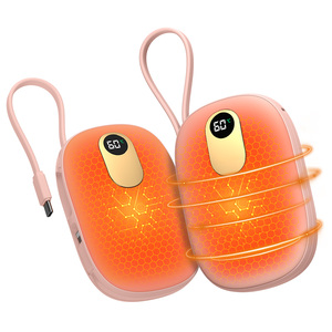 Calentadores de Manos Recargables de 10000mAh, Calentador de Bolsillo Portátil con Calefacción de Doble Cara, Banco de Energía para Caza y Camping - Product Image 4