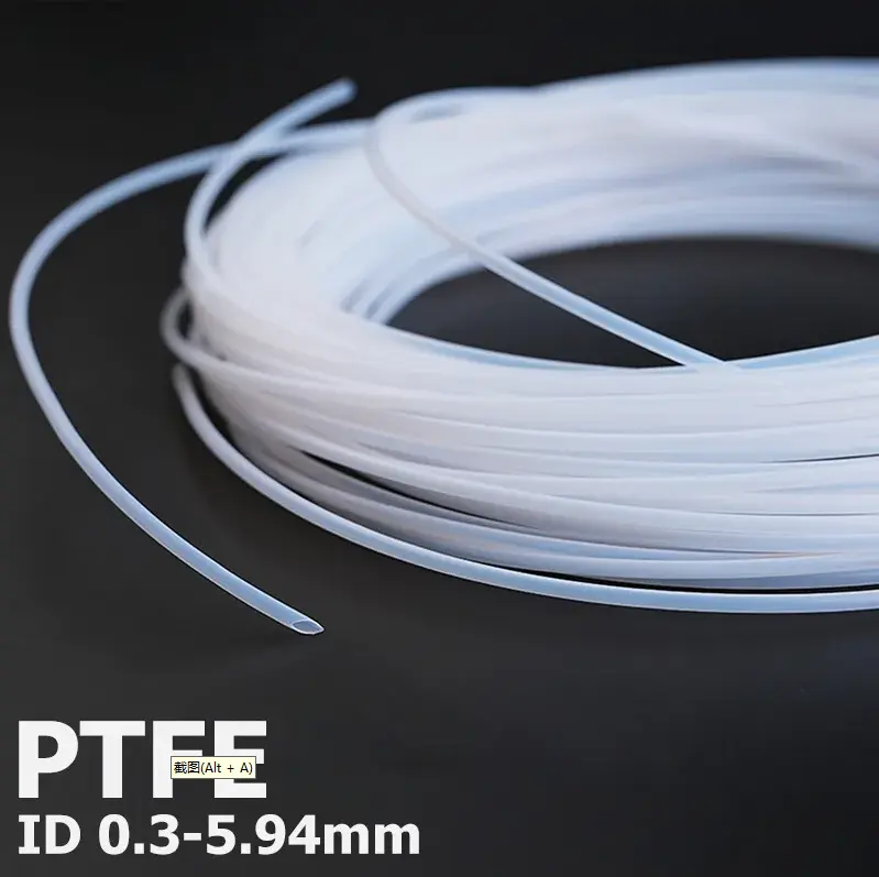 Ультратонкая флоновая Трубка Ptfe вкладыш гибкий T-eflon (PTFE) теплообменник фитинги Полупрозрачная трубка PTFE