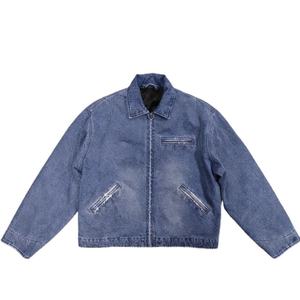 Chaqueta de Lona de Algodón para Hombre de Alta Calidad, Fabricada por un Fabricante de Chaquetas, con Cremallera Completa, Estilo Retro Personalizado, Chaqueta Universitaria de Detroit - Product Image 1