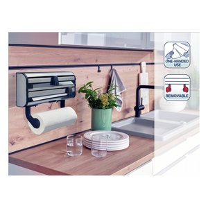 Porte-rouleau de papier toilette triple mural Parat Royal (38,5x8,5x16,2cm) COMFORTLINE Argent 25793 - Product Image 4