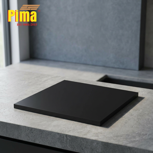 Panneau de support en PVC expansé noir PIMA 3 mm x 24 po x 48 po, feuille de fond contrastée imperméable pour graphiques de vitrine de magasin - Product Image 1