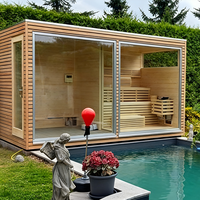 Nachhaltige Holz-Außensauna Umweltfreundlicher Vorgefertigter Wellness-Pod