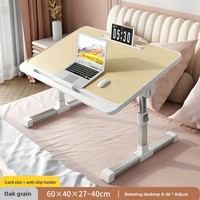Bureau de lit pliable réglable en hauteur pour ordinateur portable, idéal pour l'écriture, le travail, les étudiants en résidence et la maison