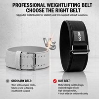 Ceinture de musculation personnalisable en nylon pour soulevé de terre et squats, soutien lombaire unisexe pour la musculation