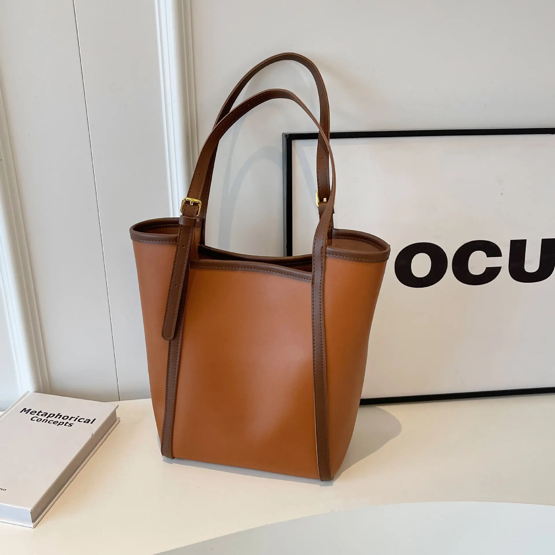 Luxus-Großbeutel für Damen Interesse-Design Eimerbeutel Hand-Schulter-Unterarm-Tasche