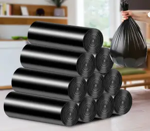 96 gallon siyah tek kullanımlık çöp torbası siyah 90 litretrash can gömlekleri çöp torbası