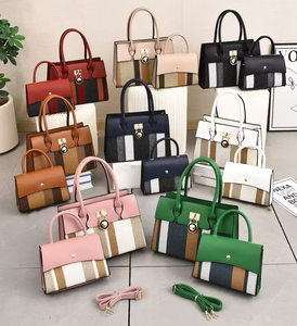 Sacs à main deux pièces mère-fille 2025 – Design simple bicolore en cuir PU avec fermeture éclair – Mode et luxe en polyester - Product Image 6