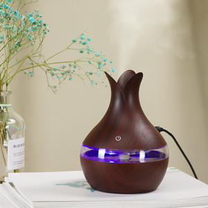 Humidificador con Diseño de Madera Y288, 0.5L, Alimentado por USB, Humidificador de Aire para Escritorio con Pantalla Luminosa - Product Image 4