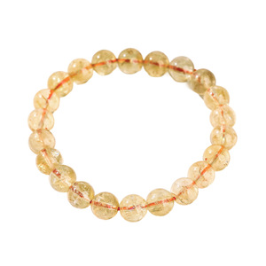 <span class=keywords><strong>Bracelet</strong></span> en Citrine Naturelle Brésilienne 8mm pour Femmes et Hommes, Fait Main, Élastique, Bijou Porte-Bonheur, Vente en Gros - Product Image 6