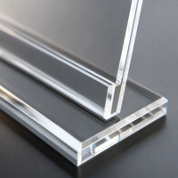 Support de Présentation en Acrylique Personnalisé en Forme de L ou de T pour Cartes de Table, Menus, Dépliants et Plaques – Fournisseur d'Usine OEM en Gros