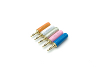 Conector de Audio para Soldar, 6.35mm TS, 3.5mm TRS, RCA Macho, Carcasa de Aluminio Colorida, para Ensamblaje de Cables de Audio DIY
