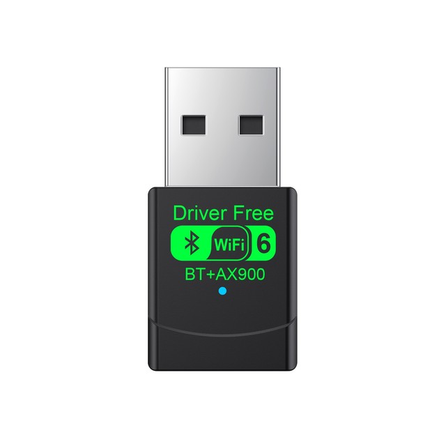 WiFi 6 AX900 BT5.4 USB Adapter Dual Band 2.4G&5GHz WiFi Network Card 2in1 Dongle USB Wireless Network Wlan Receiver Win 10/11 PC