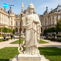 Pot de fleurs sur mesure, fait main, sculpté à la main, de style grec traditionnel, en marbre, de grande taille, pour l'extérieur, les temples et les jardins