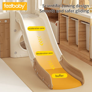 Feelbaby 2024 nuovo parco giochi al coperto giocattolo per bambini di bell'aspetto <span class=keywords><strong>scivolo</strong></span> e <span class=keywords><strong>altalena</strong></span> durevole PE plastica per uso <span class=keywords><strong>giardino</strong></span> - Product Image 2