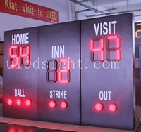 Tableau de bord numérique sans fil, écran LED de Baseball, Softball, partition