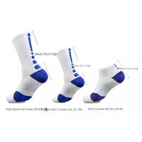 Basketball Crew Chaussettes Chaussettes de sport professionnelles Hommes Femmes Chaussettes Elite Coton Absorbant la sueur Hiver