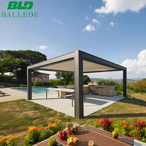 Kits de véranda personnalisables avec <span class=keywords><strong>pergola</strong></span> de patio, <span class=keywords><strong>toit</strong></span> <span class=keywords><strong>en</strong></span> <span class=keywords><strong>verre</strong></span> trempé plat imperméable et design moderne de <span class=keywords><strong>pergola</strong></span> <span class=keywords><strong>en</strong></span> aluminium - Product Image 1