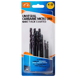 Universal Carbide <b>Micro</b> Drill Nano Tialn Coated 4xD Undrilled For <b>Machine</b> Tools - Product Image 2