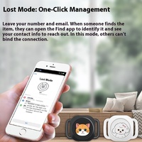 Collier de suivi GPS anti-perte pour chien avec matériau plastique réseau Bluetooth 4G étanche IP67 pour IOS
