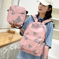 Twinkle Junior High Class School 3 pièces ensemble étudiants cartable Simple polyvalent grande capacité sac à dos Mochilas sacs d'école