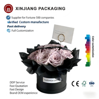 Boîte Cadeau YZ de Haute Qualité en Carton Rigide Recyclable avec Laminage Mat pour Bouquet de Fleurs Fraîches – Arrangement Floral Durable
