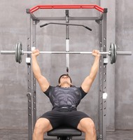 Support de Squat Multifonctionnel en Acier Robuste Style Cage – Équipement de Gymnastique Écologique pour la Maison – Entraînement de Force et Musculation