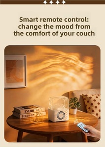Upgrade New RGB Remote Dynamic Water Ripple Waves <b>Light</b> <b>Projector</b> Speaker Cordless for Home Outdoor Party Decor Bedroom Battery - Product Image 6
