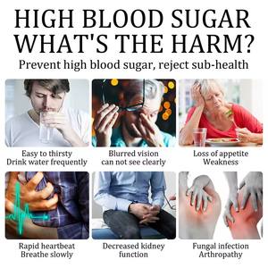 12 pièces/sac, patchs à base de plantes pour l'équilibre du sucre dans le sang, patchs naturels à base de plantes, patchs de soins de santé - Product Image 3