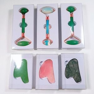 Globes de massage du visage pour visage, rouleau de quartz rose pour les poches des yeux anti-âge - Product Image 3