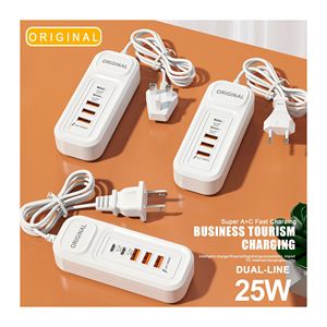 Prodotto più venduto QC3.0 PD 3 USB caricatore da parete spina da viaggio, EU US 35W tipo C caricabatterie adattatore veloce - Product Image 1