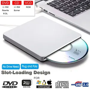 Masterizzatore DVD esterno unità ottica USB 3.0/Type-C Slot-in sottile lettore masterizzatore CD/DVD +/-RW USB C Superdrive per Mac/ Window