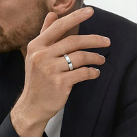 Bague classique en argent sterling 925 avec un seul moissanite de 2,75 mm, bijoux de mariage personnalisés en gros pour hommes
