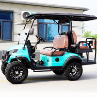 Voiturette de golf électrique puissante certifiée EEC et approuvée DOT, 48V, en aluminium, avec un design classique, 3-4 places