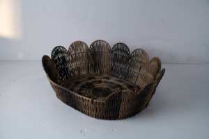 Ganzjahres-Haustier-Rattanhaus Umweltfreundliches Komfortables Haustierbett für Pelzige Freunde Weiden-Kunsthandwerk Katzenhaus - Product Image 6