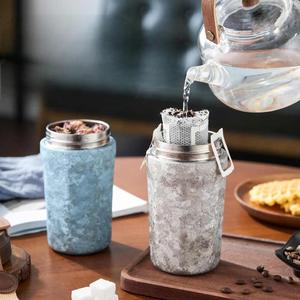 Borge Tùy Chỉnh 420Ml Du Lịch Xách Tay Cách Điện Ngoài Trời Tinh Khiết Titan Cốc Cà Phê Cốc Nhiệt Cốc Cho Cắm Trại & Đi Bộ Đường Dài - Product Image 1