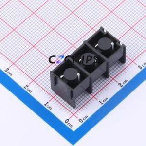 MX8500-8.5-03P-BK01-Cu-S-A Barrier Terminal Block Through hole Component THT,P=8.5mm Connector Two Sides 8.5mm 1x3P Straight Pin - Product Image 2