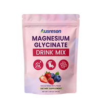 Ausreson OEM Poudre de glycinate de magnésium à boire – Complément pour la relaxation et le sommeil