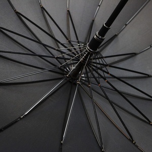 Parapluie pliant semi-automatique de style japonais, 23 pouces, 8 baleines, en bois noir, modèle samouraï, promotionnel, de qualité supérieure, pour la pluie - Product Image 3