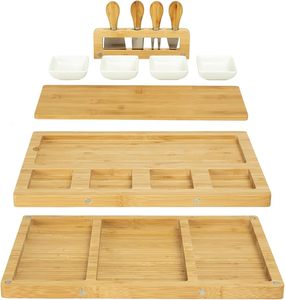 Tablero <span class=keywords><strong>de</strong></span> charcutería Tablas <span class=keywords><strong>de</strong></span> queso <span class=keywords><strong>de</strong></span> bambú Juego <span class=keywords><strong>de</strong></span> cuchillos con cuchillos <span class=keywords><strong>de</strong></span> acero inoxidable Pizarras y cuencos para pareja Fiesta <span class=keywords><strong>de</strong></span> despedida <span class=keywords><strong>de</strong></span> soltera - Product Image 1